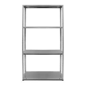 RB BOSS Garage Shelving Unit 4 Shelf Bolted Galvanised Steel Garden Shed Storage (H)1450mm (W)750mm (D)300mm