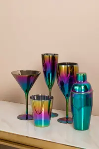 Interiors by Premier Aurora 390ml Glass Tumblers