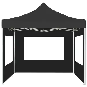 Berkfield Professional Folding Party Tent with Walls Aluminium 2x2 m Anthracite