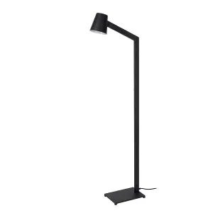 Lucide Mizuko Modern Floor Reading Lamp 13cm - 1xE14 - Black