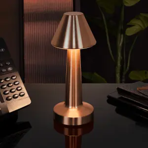 Global Gizmos Rechargeable LED Table Lamp - Brass