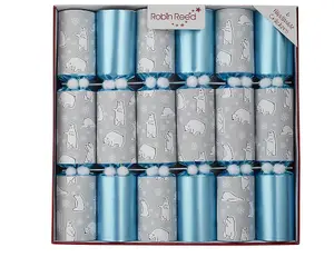 Robin Reed Christmas Crackers - Racing Polor Bears - 13 Inch - 6 Pack