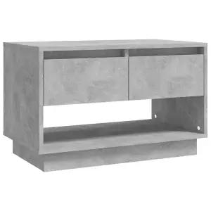 vidaXL TV Cabinet Concrete Grey 70x41x44 cm Engineered Wood