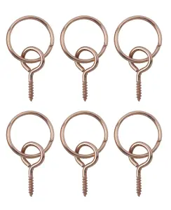 Copper effect Picture hook (W)9mm, Pack of 6