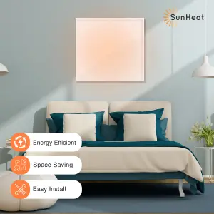 SUNHEAT Mirrorstone 0.35KW -  Wall mounted Far Infrared Panel Heater - Energy Efficient