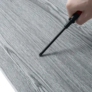 Set of 7 Grey Wood Effect Self Adhesive Vinyl Plank PVC Flooring Waterproof Covering 1m²