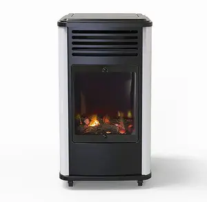 Manhattan Portable Gas Heater - Black/White