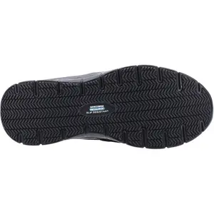 Skechers McAllen Wide Slip Resistant Occupational Shoe Black