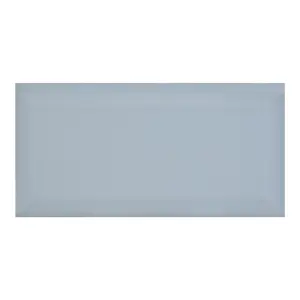 Trentie Grey Gloss Metro Ceramic Indoor Wall tile, Pack of 40, (L)200mm (W)100mm