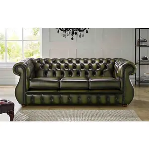 Chesterfield Helena Settee Real Leather