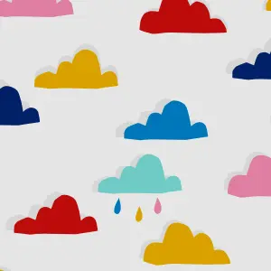 Joules Multicolour Rainbow cloud Smooth Wallpaper