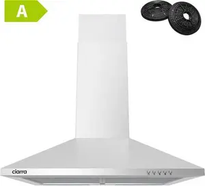 SIA 60cm Chimney Cooker Hood Push Buttons Control Recirculating & Ducting