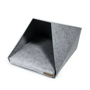 Polyester Pet Bed Light Grey/Grey