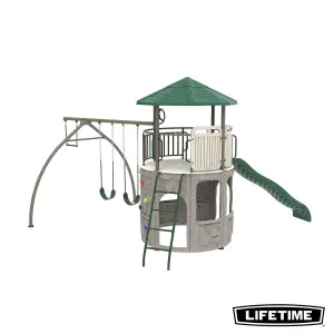 Lifetime 18 Ft. x 16 Ft. Adventure Tower Playset (Earthtone) Assembly Included