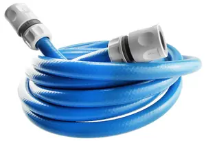 Certified blue drinking water hose for caravans,camping & motorhomes (with connectors) (5m)