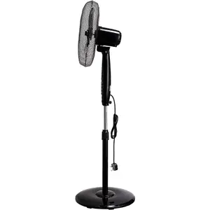 MYLEK Pedestal Fan 16" 45W with Remote Control - Oscillating Stand Fan with Timer, 3 Speed Settings