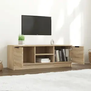 vidaXL TV Cabinet Sonoma Oak 102x35x36.5 cm Engineered Wood