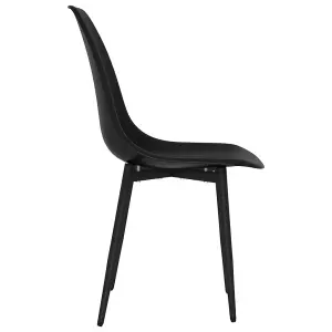 Berkfield Dining Chairs 2 pcs Black PP