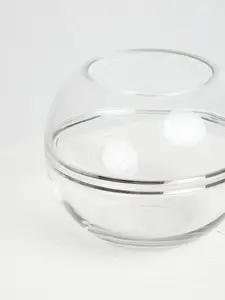 Interiors by Premier Optik Clear Glass Round Vase