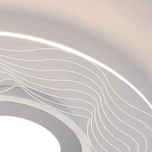 LED Ceiling Light, Acrylic Circular Shade, Natural White (4000K), Non Dimmable