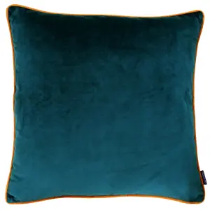 Paoletti Meridian Velvet Piped Polyester Filled Cushion