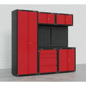 Sealey American Pro 2.0m Modular Storage System 665mm - Red APMS80COMBO3