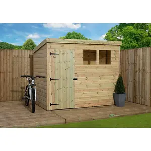 8 Ft. W x 4 Ft. D Shiplap Pent Wooden Shed