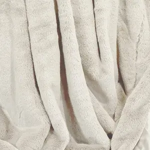 nielsen Octavian Soft Faux Fur Large Throw Blanket - Antique White