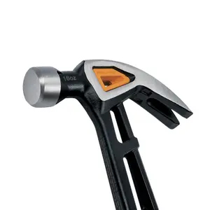 Fiskars 1027202 Anti Shock IsoCore Finishing Hammer 16oz Curved Claw 13.5 Inch