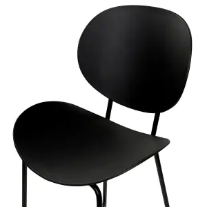 Set of 2 Bar Chairs SHONTO Black