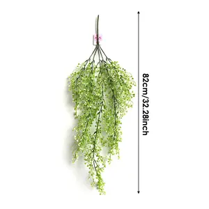 Artificial Hanging Vines Plants, Artificial Ivy Leaves Garland, Faux Fake Plastic Decorative Artificial Plants Green