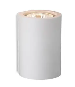 Luminosa Wells 1 Light Single Plaster Indoor Wall Light White, GU10