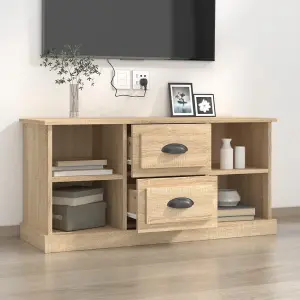 Berkfield TV Cabinet Sonoma Oak 99.5x35.5x48 cm Engineered Wood