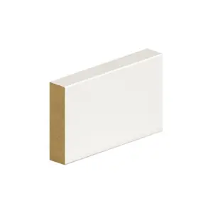 PACK OF 10 (Total 10 Units) - 18mm Thick Primed MDF Square Edge Skirting Board - 18mm (T) x 144mm (W) x 4200mm (L)