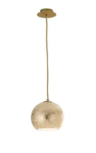 Luminosa VANITY Dome Pendant Ceiling Light Gold 20x19cm