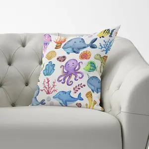 Children'S Sea Life Cushions 60cm x 60cm