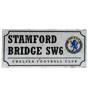 Chelsea Nostalgia Metal Street Sign Silver/Black (One Size)