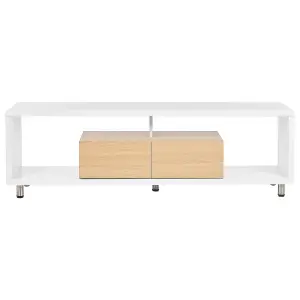 Beliani Modern TV Stand White KNOX