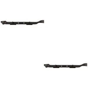 2 PACK - Victorian Casement Window Stay Handle & 2 Pins - 300mm Length Matt Bronze Bar