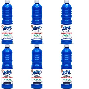 Asevi Disinfectant Floor and Surface Cleaner 1L (Pack of 6)