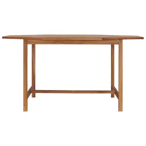 Berkfield Garden Table 150x150x75 cm Solid Teak Wood