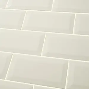 Trentie Ivory Gloss Metro Ceramic Wall Tile Sample