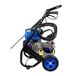 POLLOR Petrol Pressure Washer 7HP 3200 PSI With 5 Nozzles Jet Wash High Power 221 Bar