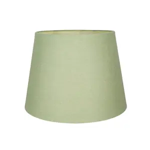 Traditional Linen Fabric Drum Shade for Pendant & Lampshade Olive / 13cm H x 20cm W x 20cm D 