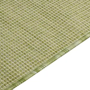 Outdoor Flatweave Rug 120x170 cm Green