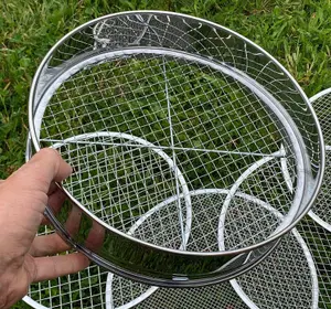 Stainless Steel Soil Sieve with 5 Interchangeable Filters