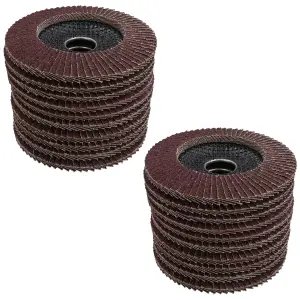 20 x Flap Discs 40 Grit Angle Grinder 4.5" (115mm) Flat Sanding Grinding AU025