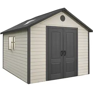 11 x 11 Life Plus Plastic Apex Shed With Plastic Floor + 2 Windows (11ft x 11ft / 11' x 11' / 3.37m x 3.37m)