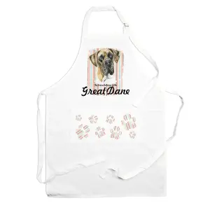 Purely Home Great Dane Apron - Novelty Kitchen Gift for Dog Lovers