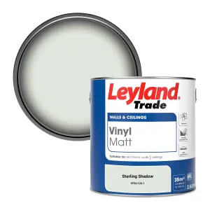 Leyland Trade Vinyl Matt Walls & Ceilings Emulsion Paint Sterling Shadow (PPG1126-1) 2.5L